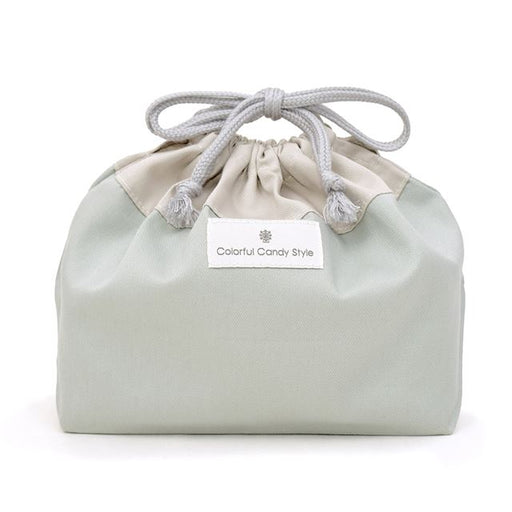 カラフルキャンディスタイルのお弁当袋。子供用で、お弁当箱やお箸が入るかわいいマチ付き巾着袋。男の子と女の子兼用で大活躍。