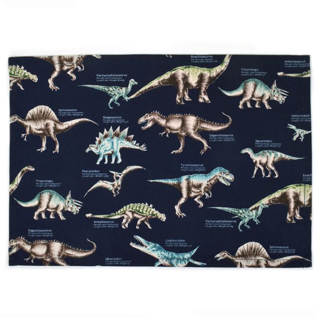 [SALE: 30% OFF] Placemat (25cm x 35cm) Set of 2 different patterns Explore! Dinosaur Continent Set 