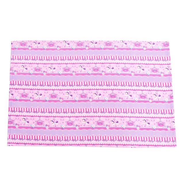 [SALE: 60% OFF] Placemats (40cm x 60cm) Set of 3 different patterns Pink flamingo and pastel merry-go-round set 