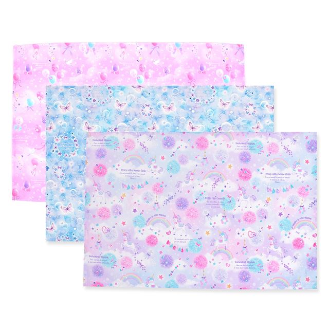 Set of 2 placemats (40cm x 60cm) | popular lineup for girls 