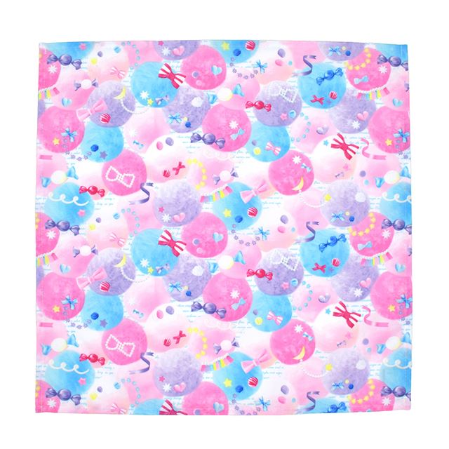 ランチクロス・給食ナフキン(45cm×45cm) 撥水ノーアイロン 柄違い3枚セット ユニコーン・キャンディポップとオーロラセット