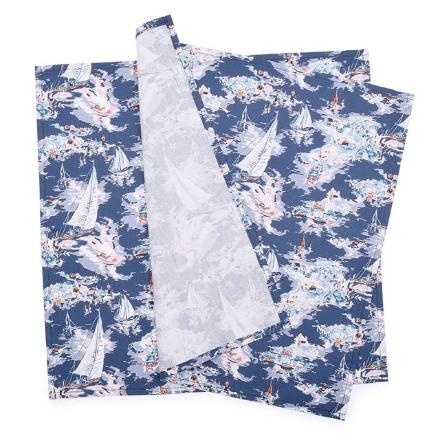 LAURA ASHLEY ランチクロス・給食ナフキン(45cm×45cm) 2枚セット Riviera