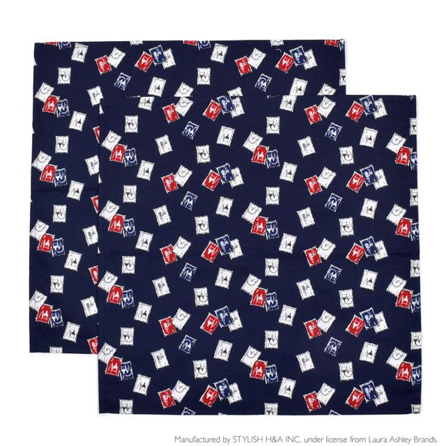 【LAURA ASHLEY人気ランキングTOP9】ランチクロス・給食ナフキン(45cm×45cm) 2枚セット