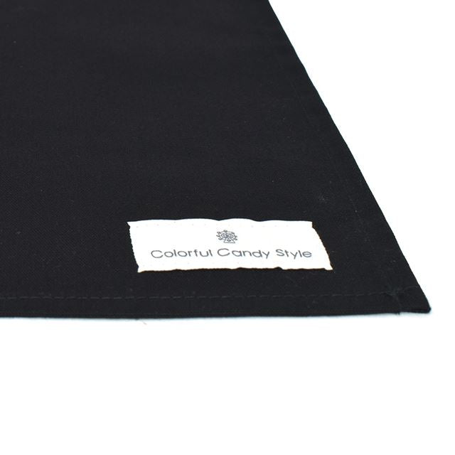 カラフルキャンディスタイルのランチクロス。給食トレーや食器の下に敷ける大きめサイズ。ランチボックスやコップ、スプーンも並べられます。