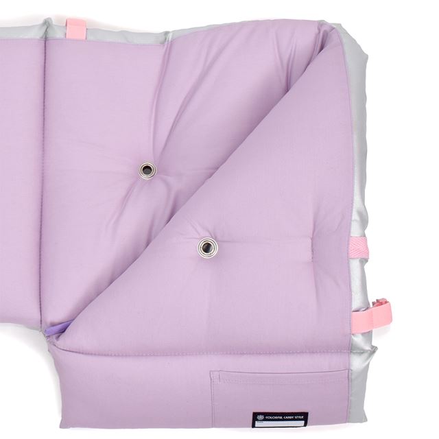 Japan Fire Retardant Association Pass Certified Material Use Disaster Prevention Hood (with Chair Fixing Rubber) Flame Retardant Silver Type (Pink)