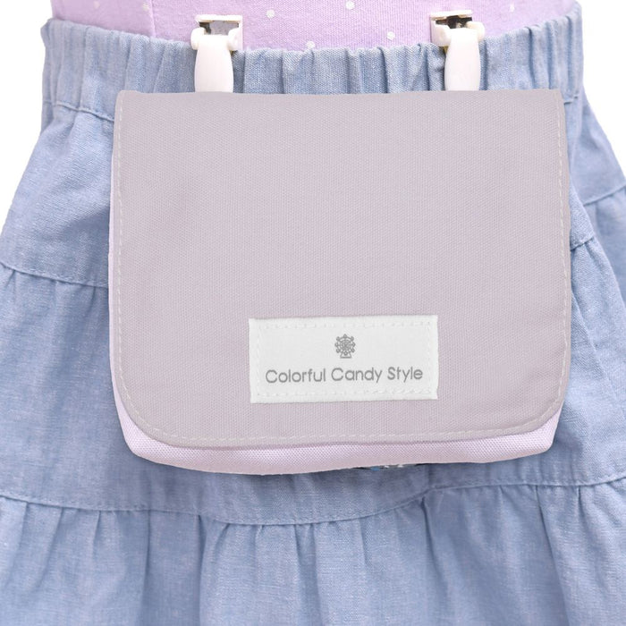 カラフルキャンディスタイルの移動ポケット・付けポケット。ポケットがない服に簡単に取り付けられるクリップ仕様で取り付け簡単。