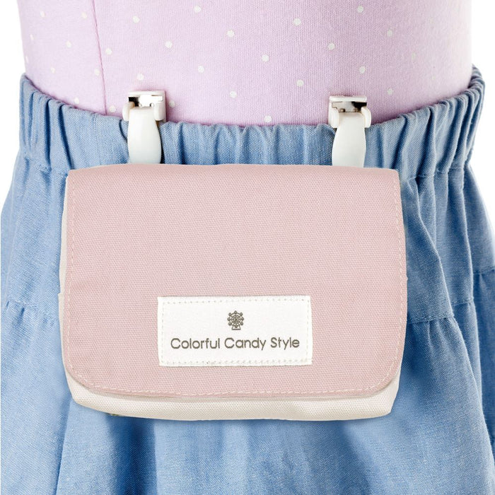 カラフルキャンディスタイルの移動ポケット・付けポケット。ポケットがない服に簡単に取り付けられるクリップ仕様で取り付け簡単。