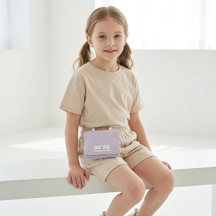 カラフルキャンディスタイルの移動ポケット・付けポケット。ポケットがない服に簡単に取り付けられるクリップ仕様で取り付け簡単。