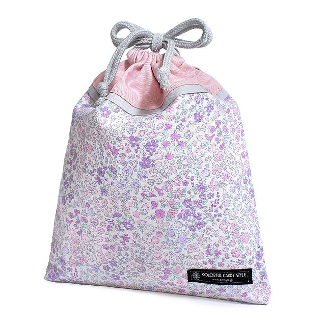 ゆうパケット対応 新登場 巾着 中 マチ無し給食袋 撥水ノーアイロン 【女の子人気ランキングTOP17】