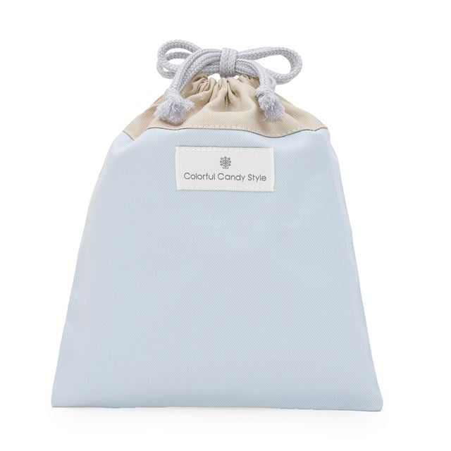 カラフルキャンディスタイルの給食袋。子供用で、ランチョンマットやお箸が入るおしゃれな巾着袋。男の子と女の子兼用で大活躍。