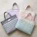 カラフルキャンディスタイルのマチ付きレッスンバッグ。丈夫なキルティング素材の手提げバッグ。男の子と女の子兼用で通園・通学でも大活躍。