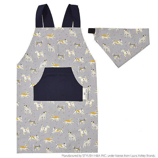 【くすみコレクション人気ランキングTOP18】バッククロス子どもエプロン(100～120cm) 三角巾付き