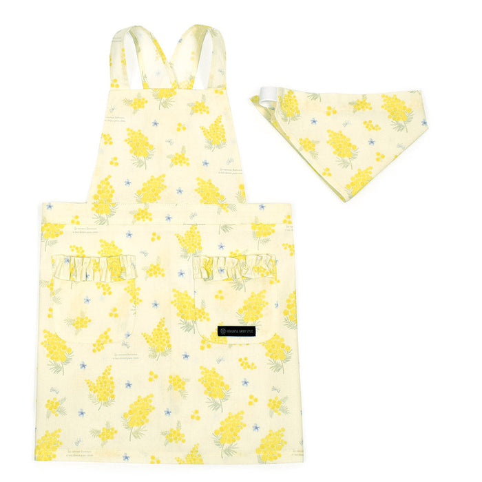 【くすみコレクション人気ランキングTOP18】バッククロス子どもエプロン(100～120cm) 三角巾付き