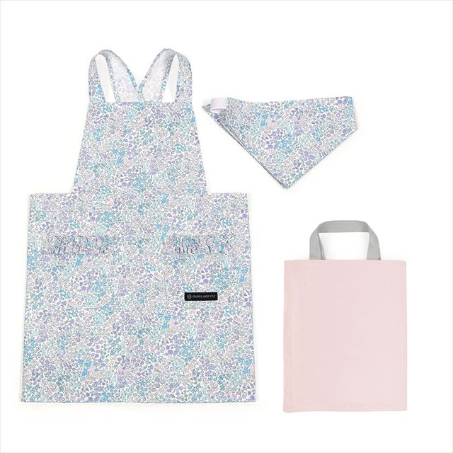 バッククロス子どもエプロン(100～120cm) 2点・3点（手提げバッグ・三角巾）セット【女の子人気ランキングTOP39】