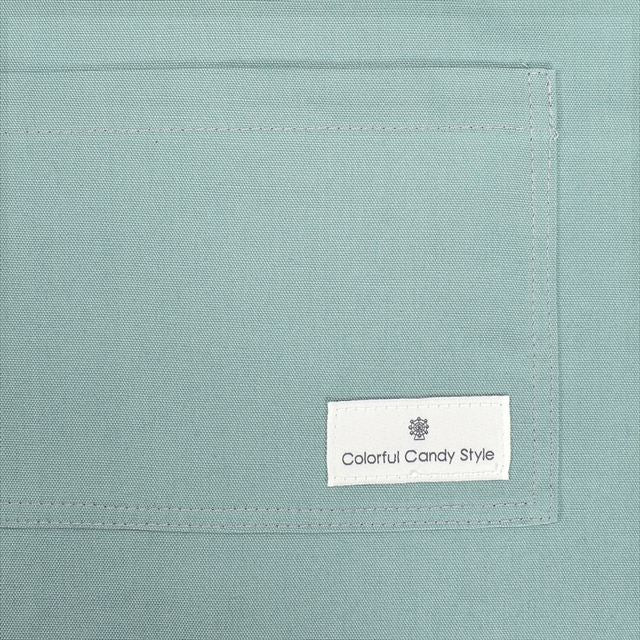 カラフルキャンディスタイルの三角巾付きキッズエプロン。子供用で、かぶるだけのバッククロスタイプ。男の子と女の子兼用で大活躍。