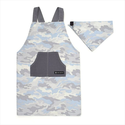 カラフルキャンディスタイルの三角巾付きキッズエプロン。子供用で、かぶるだけのバッククロスタイプ。男の子と女の子兼用で大活躍。