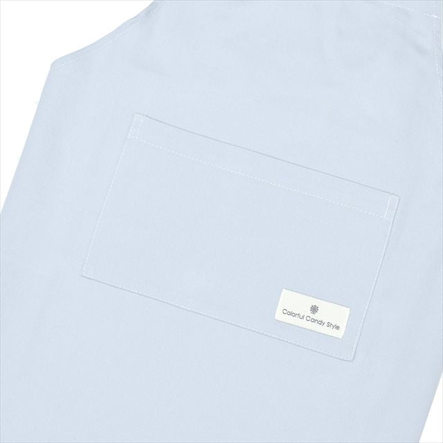 カラフルキャンディスタイルの三角巾付きキッズエプロン。子供用で、かぶるだけのバッククロスタイプ。男の子と女の子兼用で大活躍。