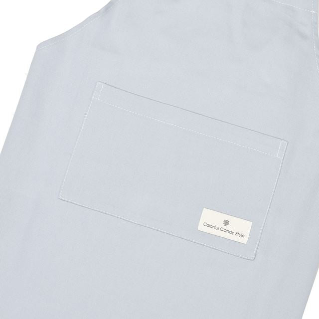 カラフルキャンディスタイルの三角巾付きキッズエプロン。子供用で、かぶるだけのバッククロスタイプ。男の子と女の子兼用で大活躍。