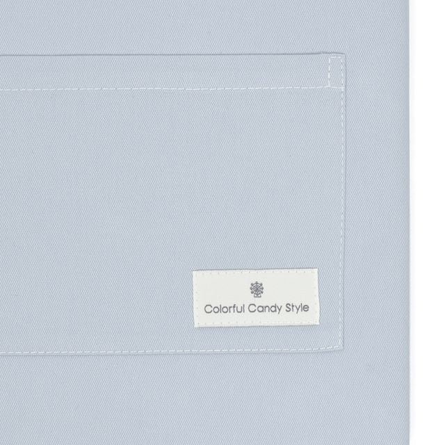 カラフルキャンディスタイルの三角巾付きキッズエプロン。子供用で、かぶるだけのバッククロスタイプ。男の子と女の子兼用で大活躍。