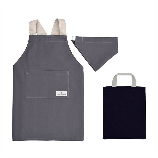 新登場 バッククロス子どもエプロン(100～120cm) 2点・3点（手提げバッグ・三角巾）セット【男の子人気ランキングTOP19】