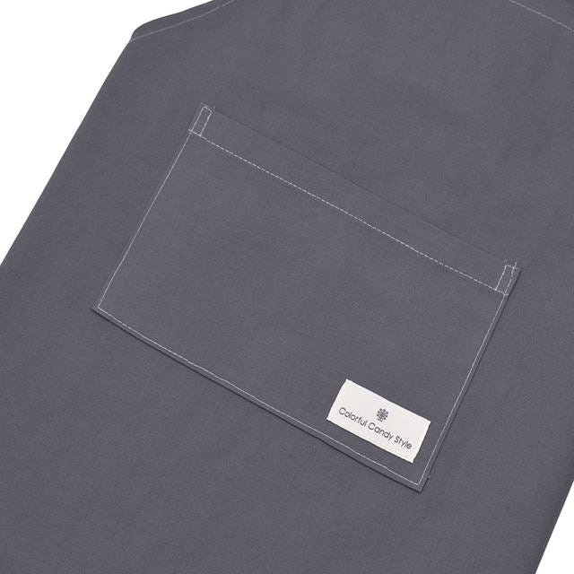 カラフルキャンディスタイルの三角巾付きキッズエプロン。子供用で、かぶるだけのバッククロスタイプ。男の子と女の子兼用で大活躍。