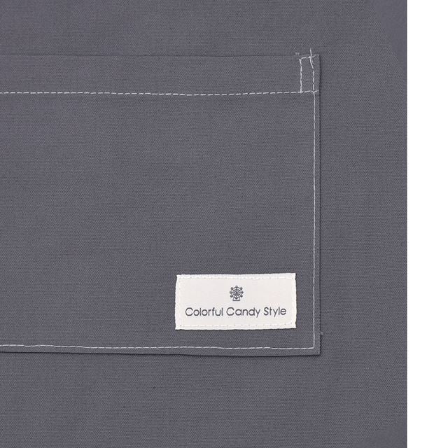 カラフルキャンディスタイルの三角巾付きキッズエプロン。子供用で、かぶるだけのバッククロスタイプ。男の子と女の子兼用で大活躍。