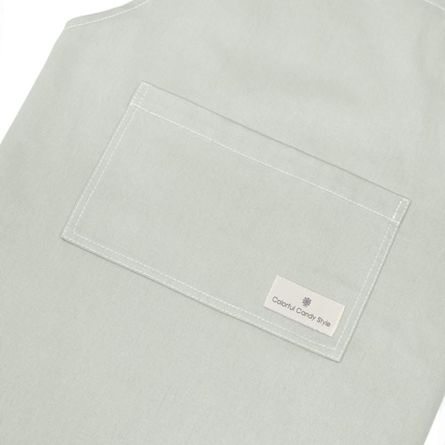 カラフルキャンディスタイルの三角巾付きキッズエプロン。子供用で、かぶるだけのバッククロスタイプ。男の子と女の子兼用で大活躍。