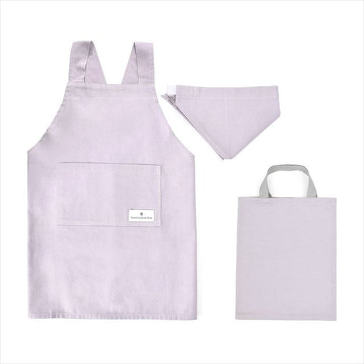 カラフルキャンディスタイルの三角巾付きキッズエプロン。子供用で、かぶるだけのバッククロスタイプ。男の子と女の子兼用で大活躍。