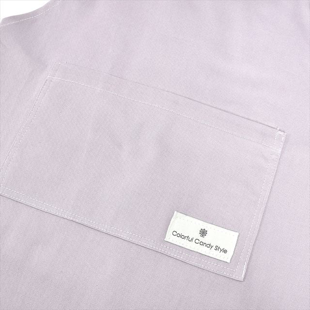 カラフルキャンディスタイルの三角巾付きキッズエプロン。子供用で、かぶるだけのバッククロスタイプ。男の子と女の子兼用で大活躍。