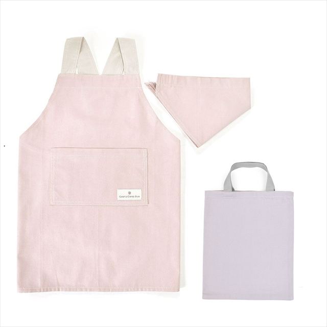 バッククロス子どもエプロン(100～120cm) 2点・3点（手提げバッグ・三角巾）セット【女の子人気ランキングTOP26】