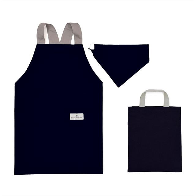 新登場 バッククロス子どもエプロン(100～120cm) 2点・3点（手提げバッグ・三角巾）セット【男の子人気ランキングTOP19】