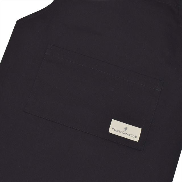 カラフルキャンディスタイルの三角巾付きキッズエプロン。子供用で、かぶるだけのバッククロスタイプ。男の子と女の子兼用で大活躍。