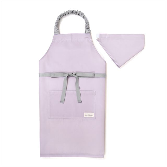 カラフルキャンディスタイルの三角巾付きキッズエプロン。水や液体が表面に弾いて滑り落ちるはっ水機能。調理実習やお手伝いなど、調理中や食べこぼしの汚れを防ぎ、汚れてもサッと拭くだけお手入れ簡単です。