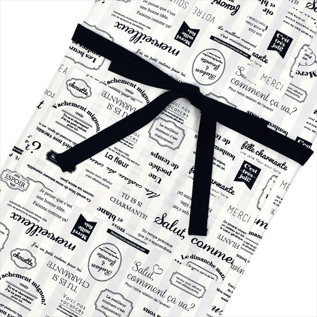 新登場 エプロン(150～170cm) 手提げバッグ・三角巾付き マルシェドパリ