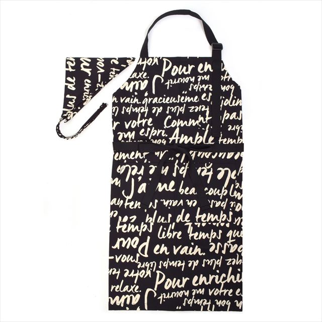 新登場 エプロン(150～170cm) 手提げバッグ・三角巾付き ラ・パリジェンヌ