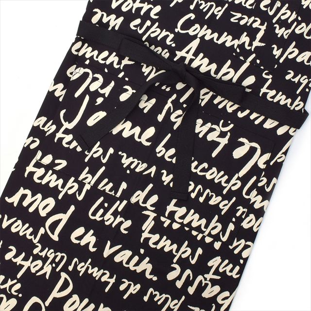 新登場 エプロン(150～170cm) 手提げバッグ・三角巾付き ラ・パリジェンヌ