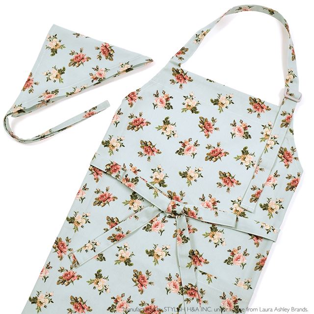 送料無料 【LAURA ASHLEY人気ランキングTOP6】エプロン(150～170cm)三角巾付き