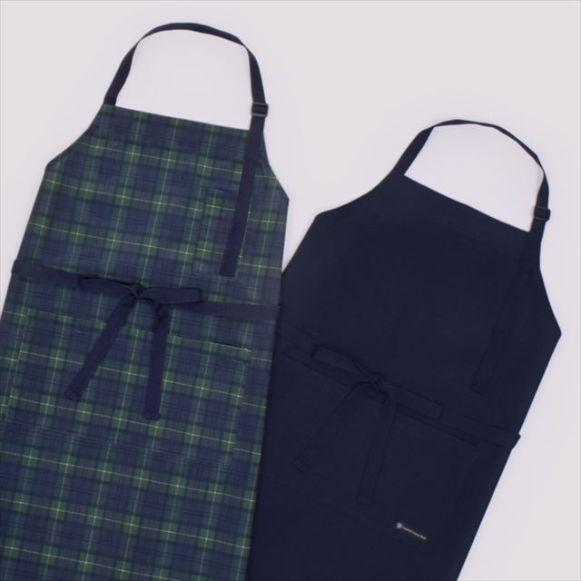 新登場 エプロン(150～170cm) 手提げバッグ・三角巾付き カモフラ・アイスグレー