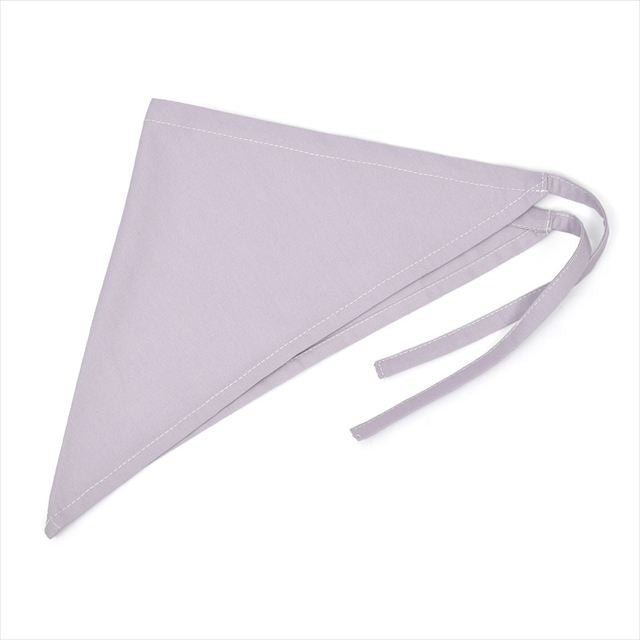 新登場 エプロン(150～170cm) 手提げバッグ・三角巾付き くすみ無地 くすみラベンダー