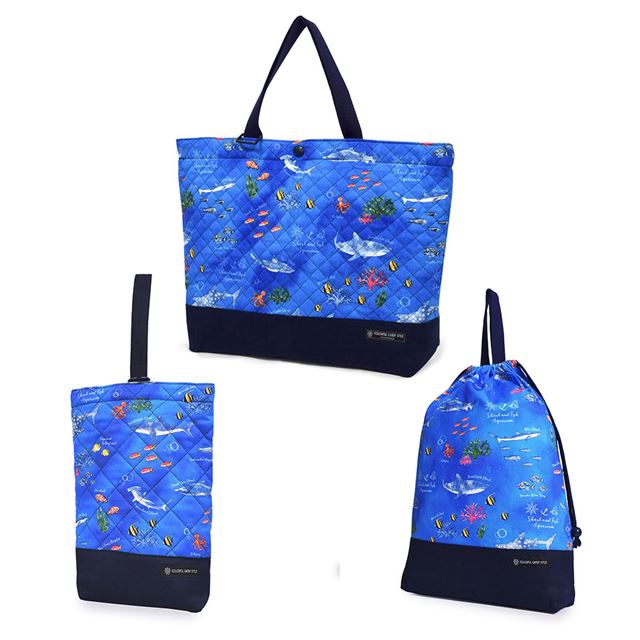 Kindergarten Entrance Series Bag/Drawstring 3-Piece Set | Boy's Popular Lineup 