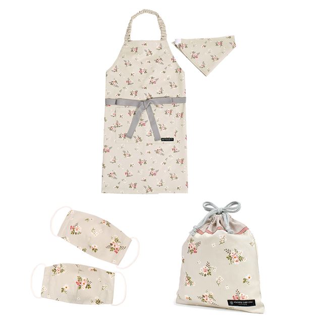 【人気ランキングTOP21】入園入学シリーズ エプロン・マスク3点セット