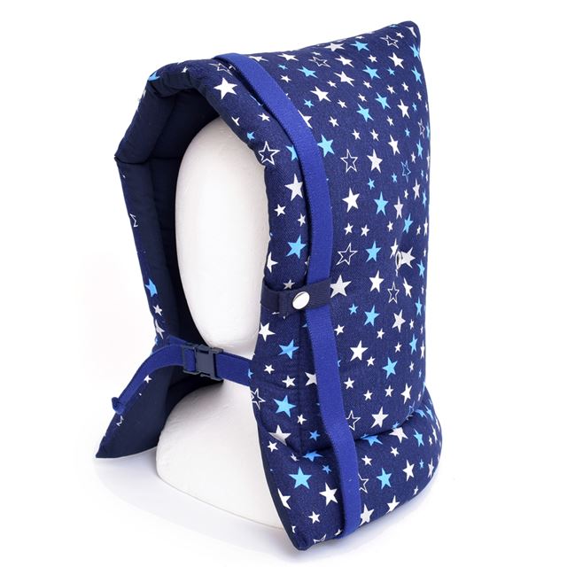 Kindergarten Entrance Series Disaster Prevention Hood/Cover 2-Piece Set Brilliant Star Navy x Oxford/Navy 