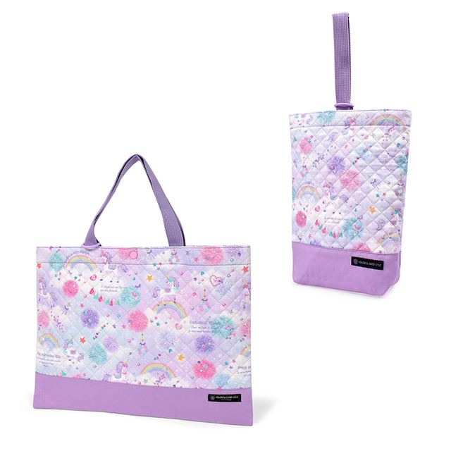 【女の子人気ランキングTOP15】入園入学シリーズ バッグ・シューズケース2点セット キルティング