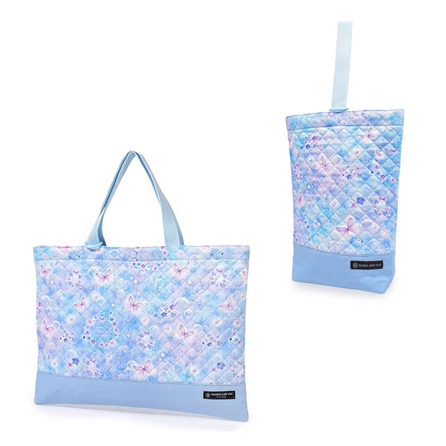 【女の子人気ランキングTOP15】入園入学シリーズ バッグ・シューズケース2点セット キルティング