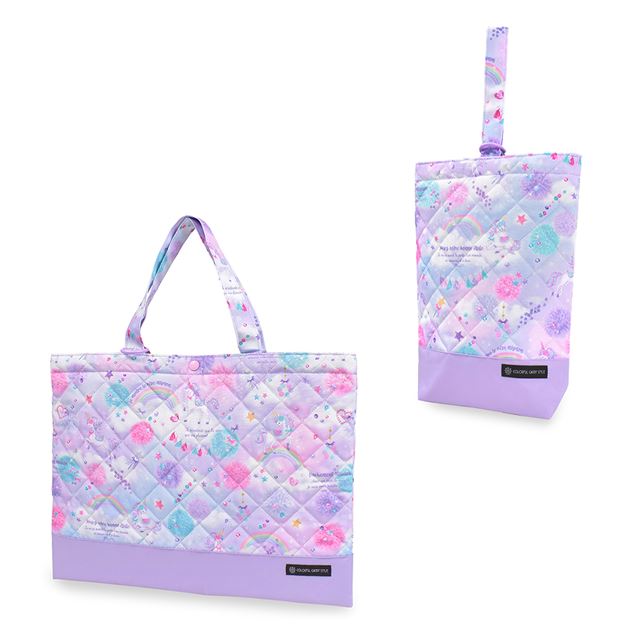 【女の子人気ランキングTOP15】入園入学シリーズ バッグ・シューズケース2点セット キルティング