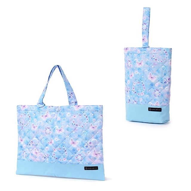 【女の子人気ランキングTOP15】入園入学シリーズ バッグ・シューズケース2点セット キルティング