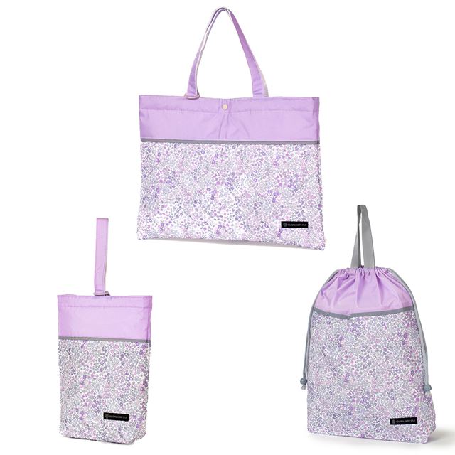 送料無料 【女の子人気ランキングTOP11】入園入学シリーズ バッグ (リフレクター付き)・巾着3点セット 撥水・軽量タイプ