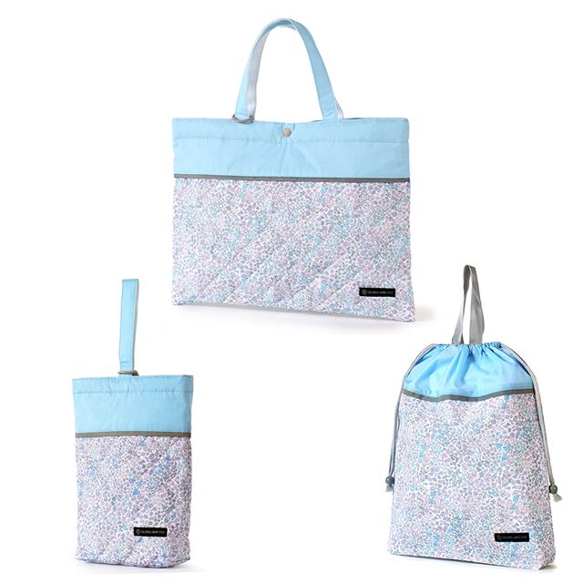 送料無料 【女の子人気ランキングTOP11】入園入学シリーズ バッグ (リフレクター付き)・巾着3点セット 撥水・軽量タイプ