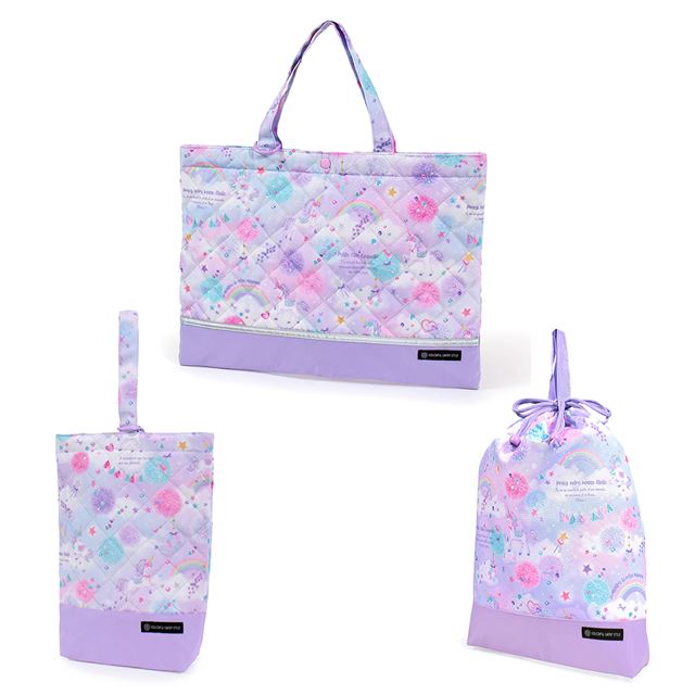 送料無料 【女の子人気ランキングTOP11】入園入学シリーズ バッグ (リフレクター付き)・巾着3点セット 撥水・軽量タイプ