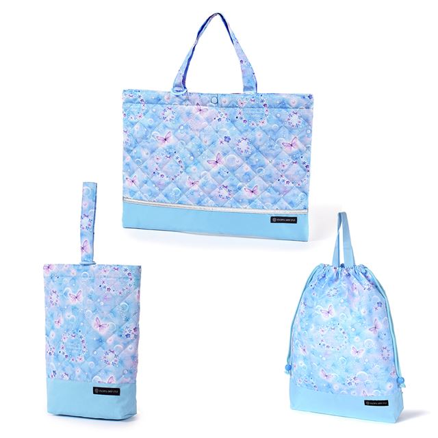 送料無料 【女の子人気ランキングTOP11】入園入学シリーズ バッグ (リフレクター付き)・巾着3点セット 撥水・軽量タイプ